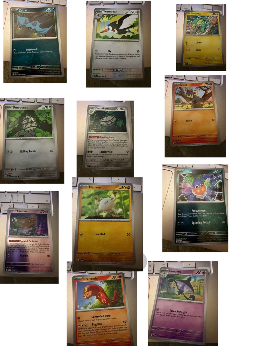 11 Pokemon cards swipe to see photos